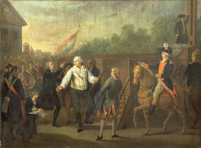 Louis XVI et l’Abbé Edgeworth de Firmont au pied de l’échafaud