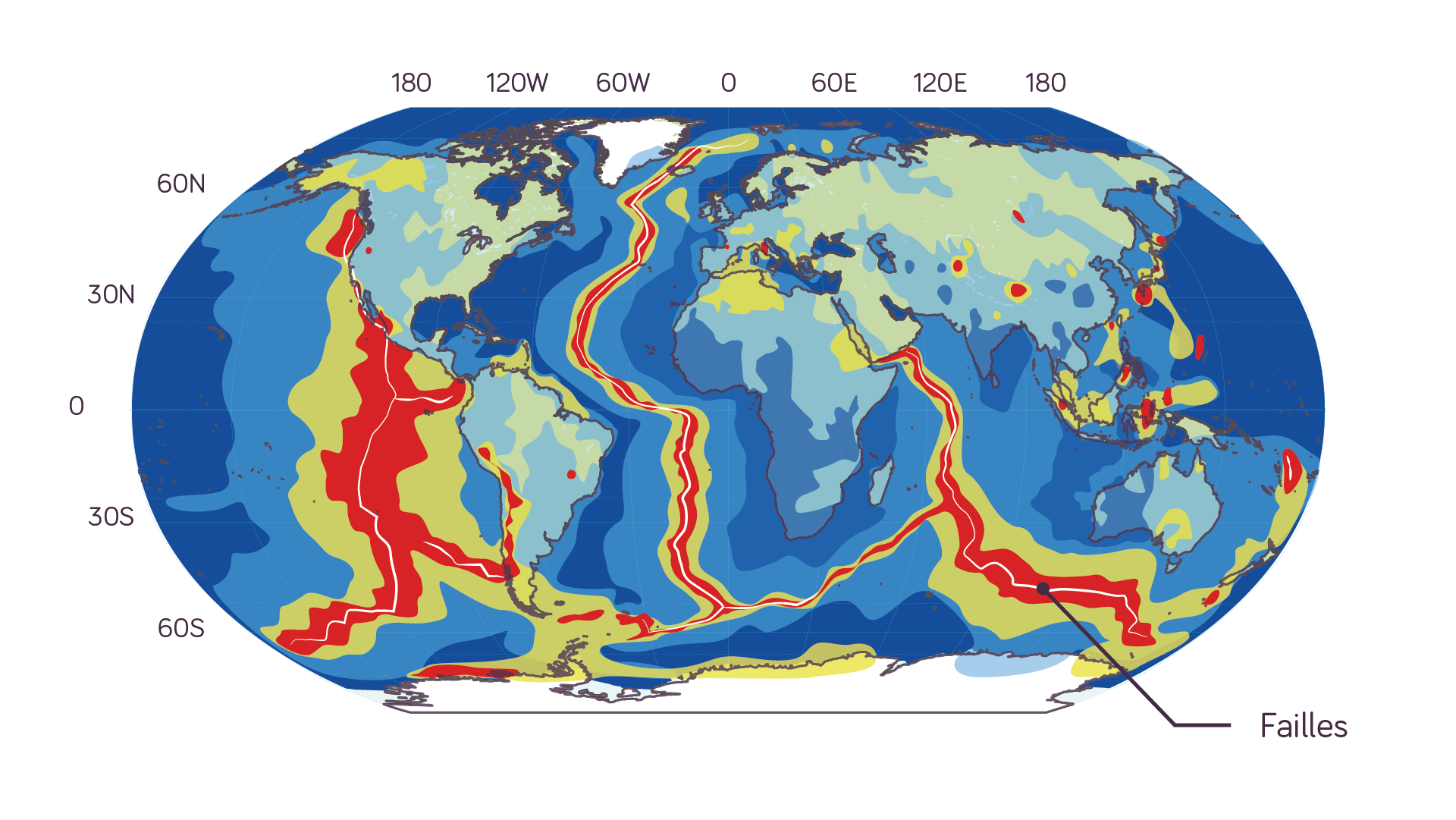 Carte du flux géothermique