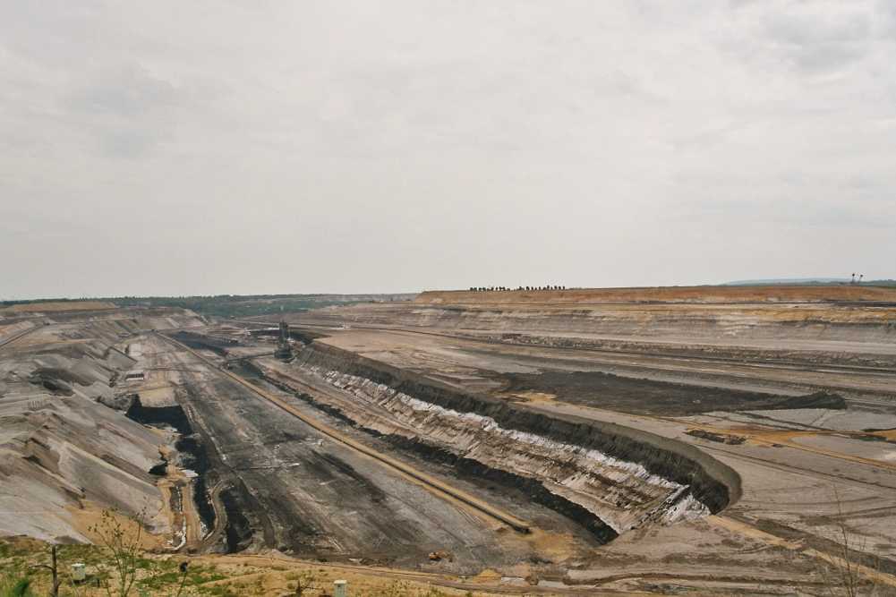 mine de charbon à ciel ouvert de Garzweiler en Allemagne