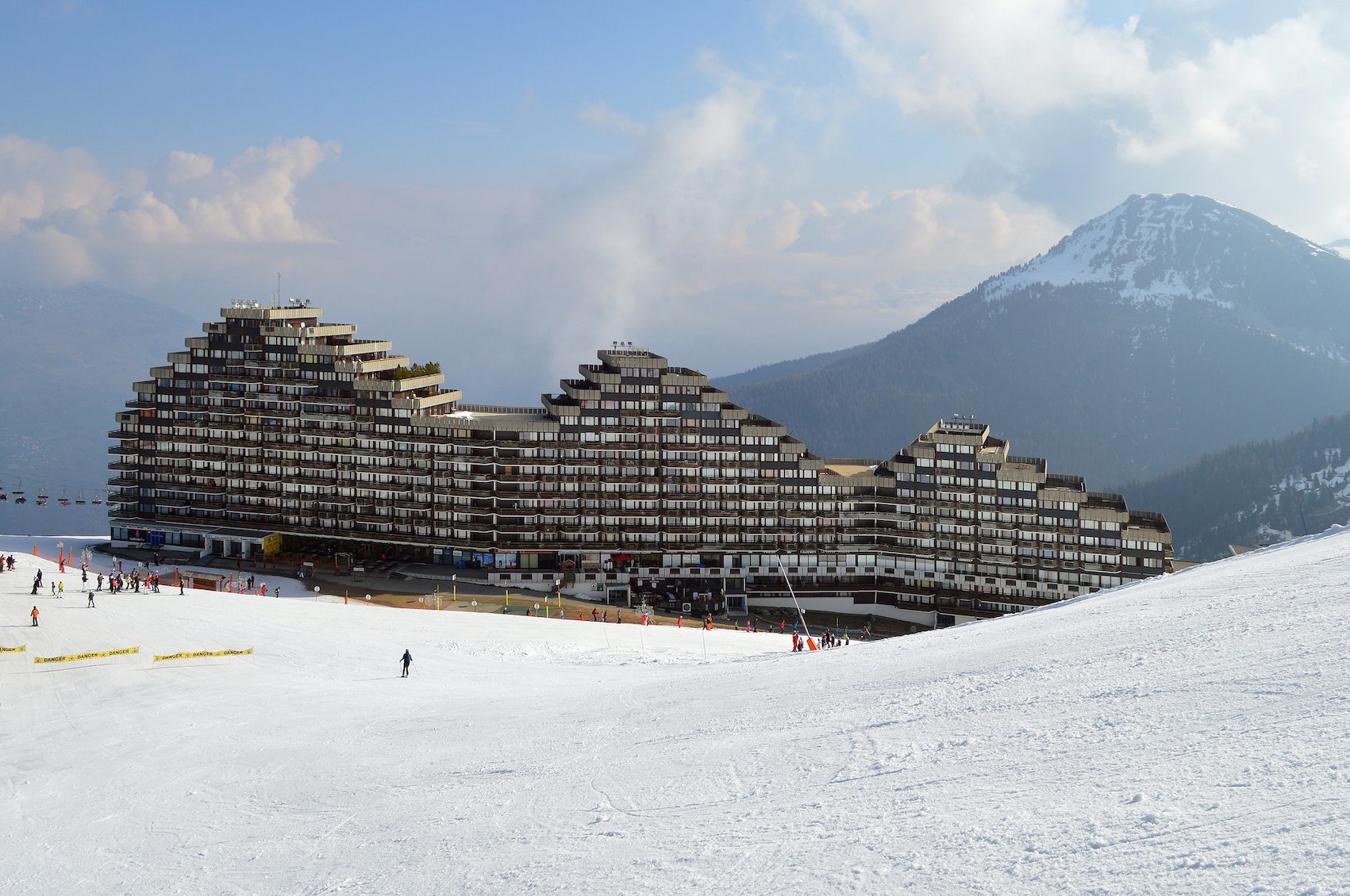 La résidence Aime 2000, baptisée Le Paquebot des Neiges, à La Plagne