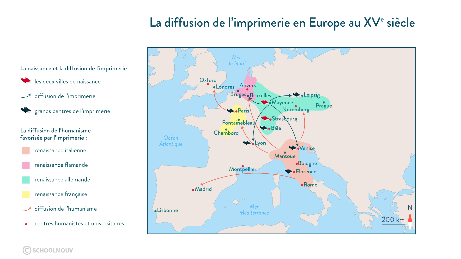 La diffusion de l’imprimerie en Europe
