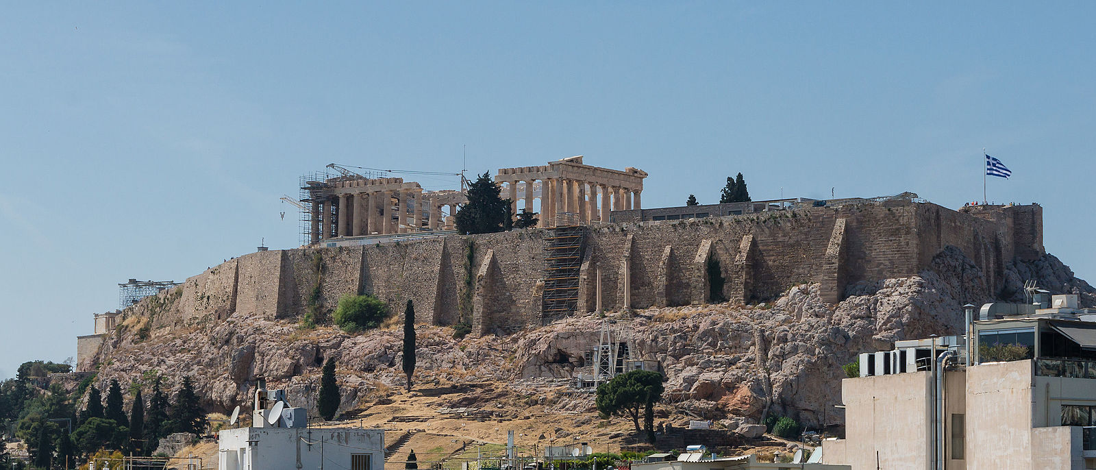Colline de l’Acropole avec le temple du Parthénon