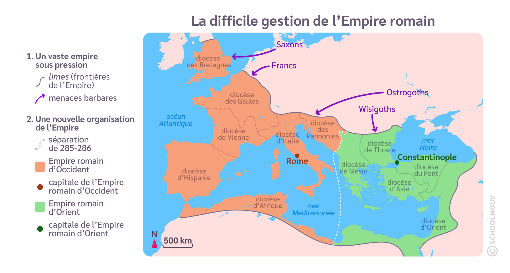 La difficile gestion d’un vaste empire - histoire - seconde