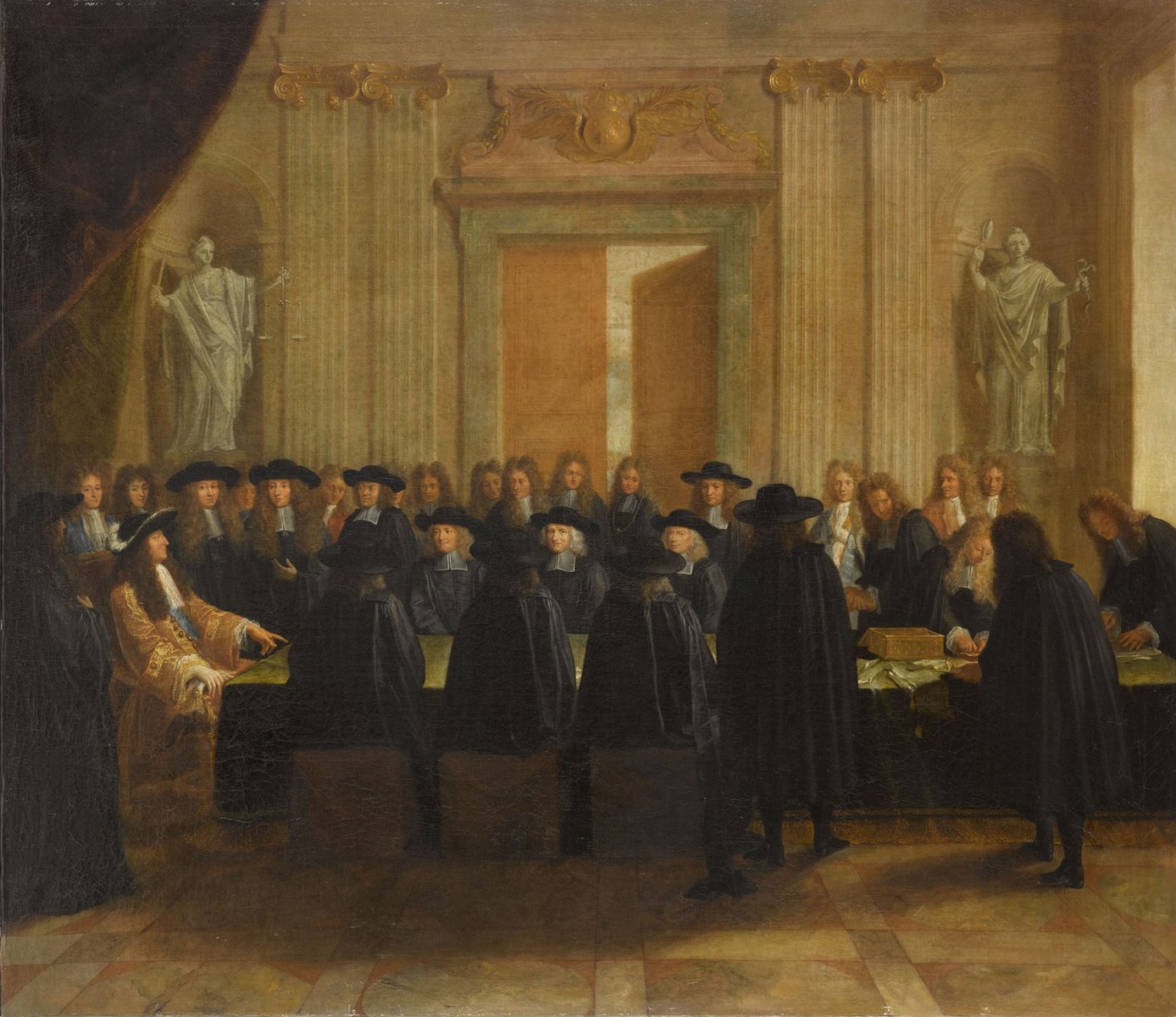 Louis XIV tenant les sceaux en présence des conseillers d'État et des maîtres des requêtes
