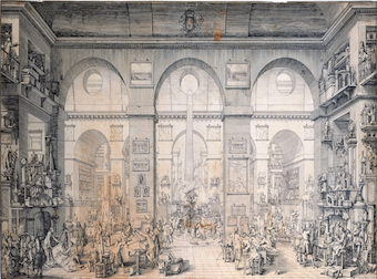 Vue imaginaire de l’école des Ponts et Chaussées