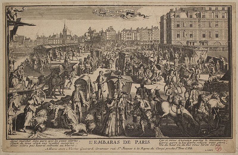 <em>Les embarras de Paris sur le pont Neuf</em>, Nicolas Guérard