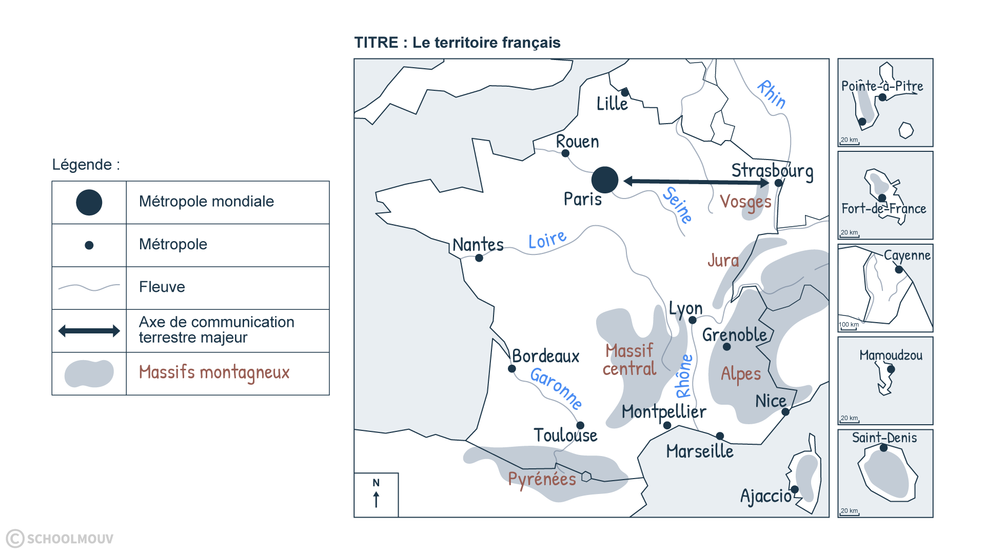 carte brevet territoire français - SchoolMouv - 3e