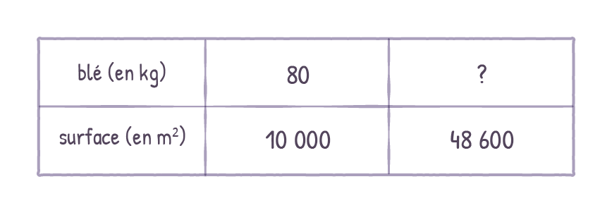 tableau de proportionnalité - brevet maths 