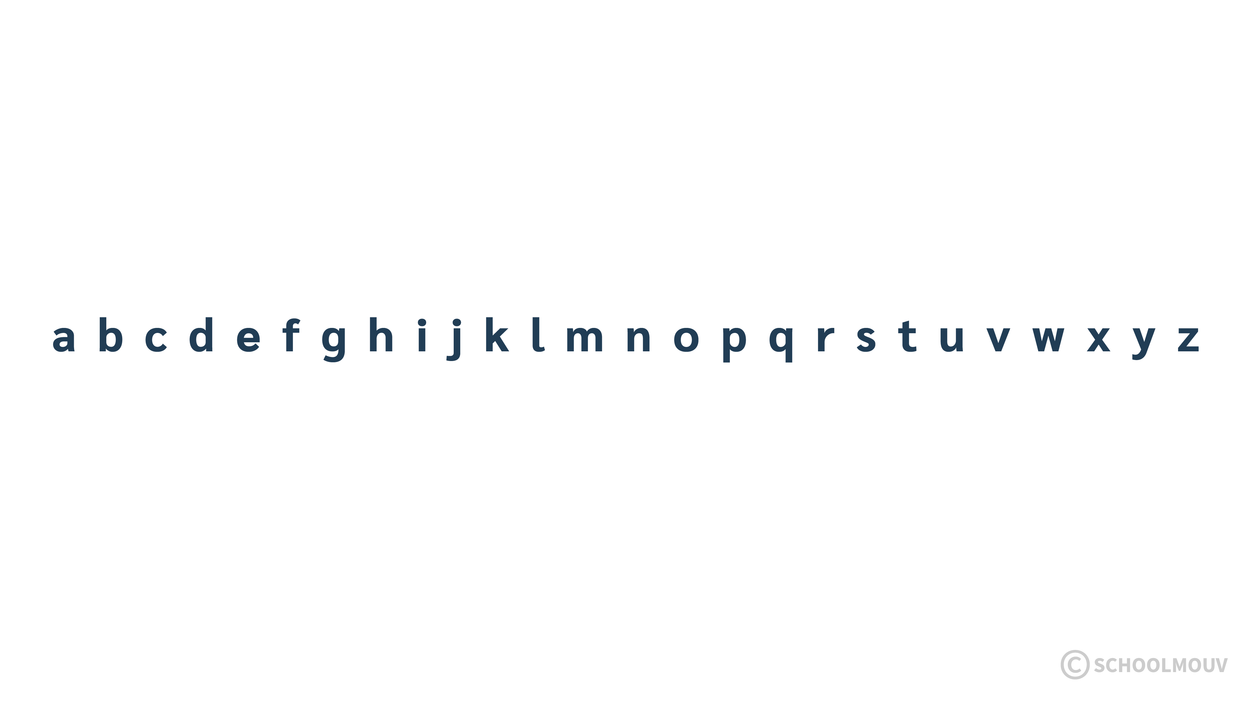 l alphabet - apprentissage de la lecture - CP