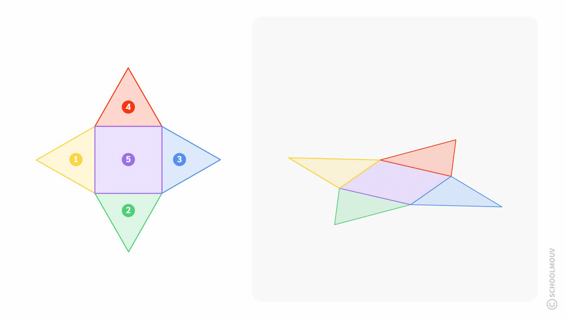Reproduction pyramide - Géométrie - SchoolMouv - Maths - CE1