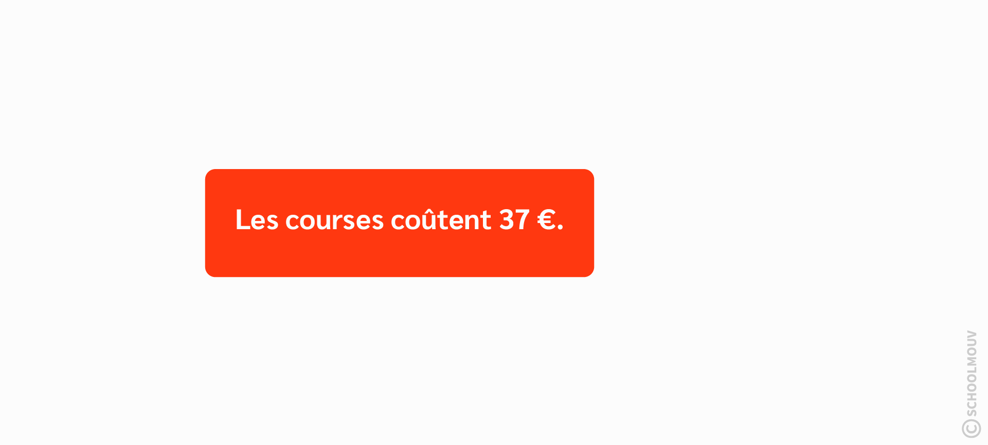 Maths CE2 - Savoir rendre la monnaie en euros en évaluant la différence entre le montant donné et le coût de l’achat.