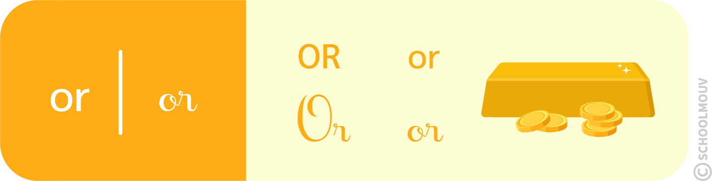 syllabe or - or - schoolmouv - apprentissage de la lecture - CP