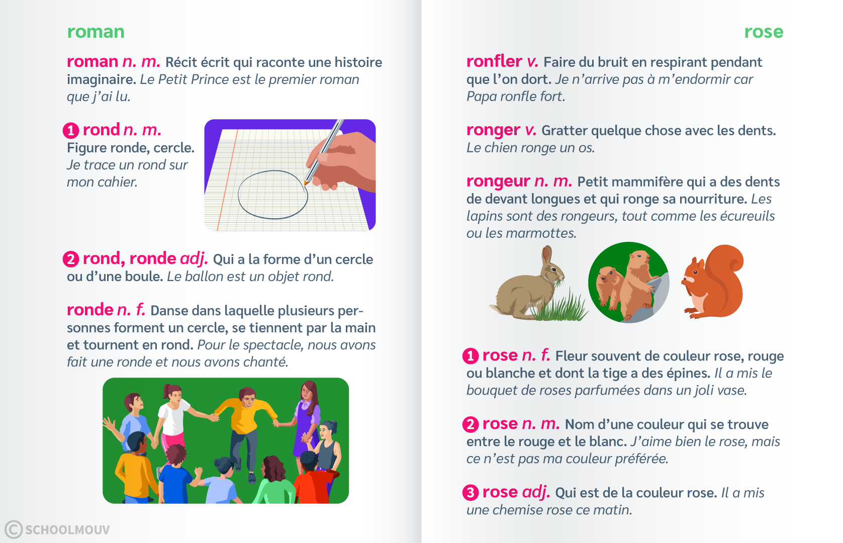 Page dictionnaire - SchoolMouv - Français CP
