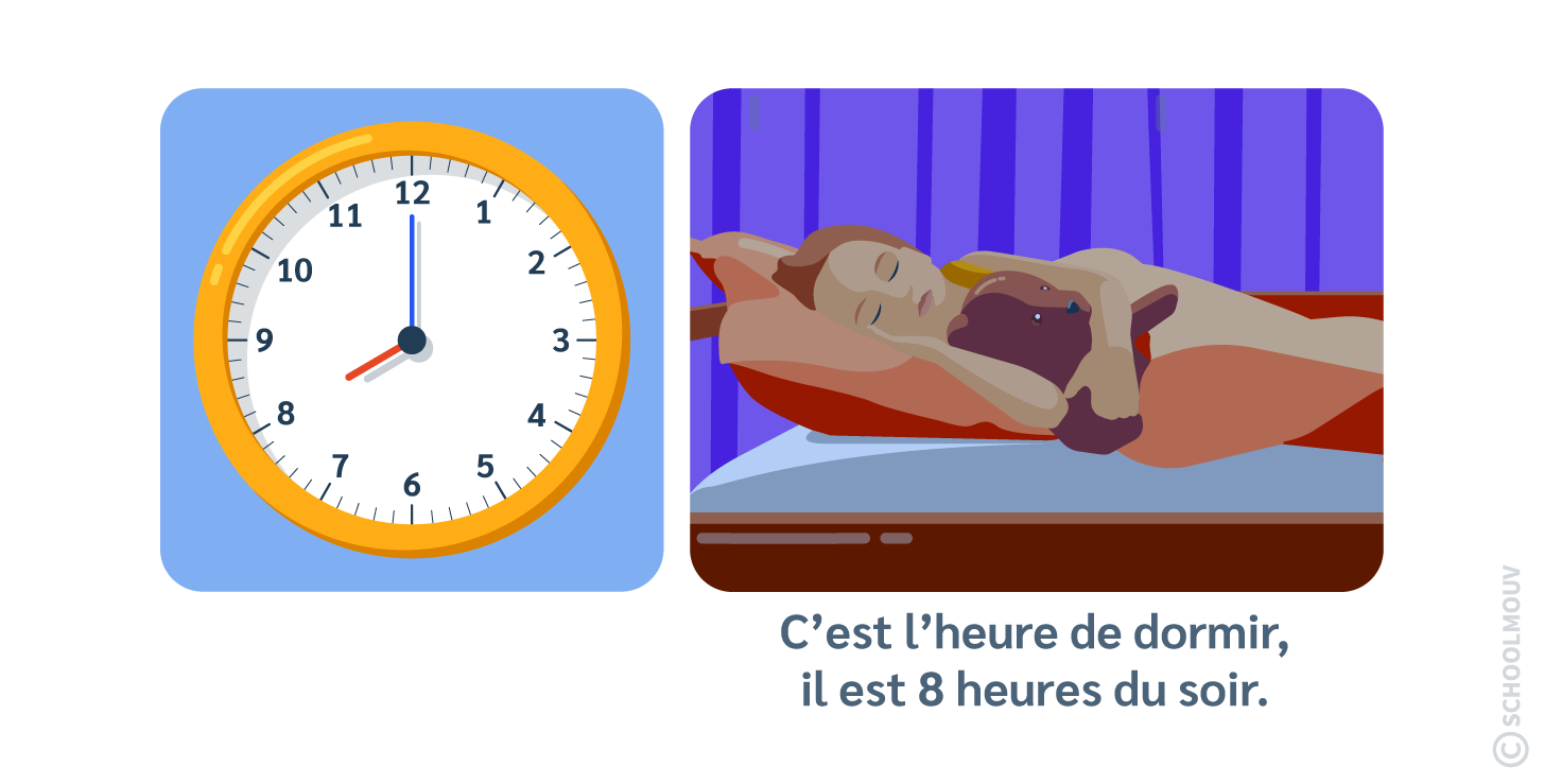 Lire les heures de l’après-midi et du soir
