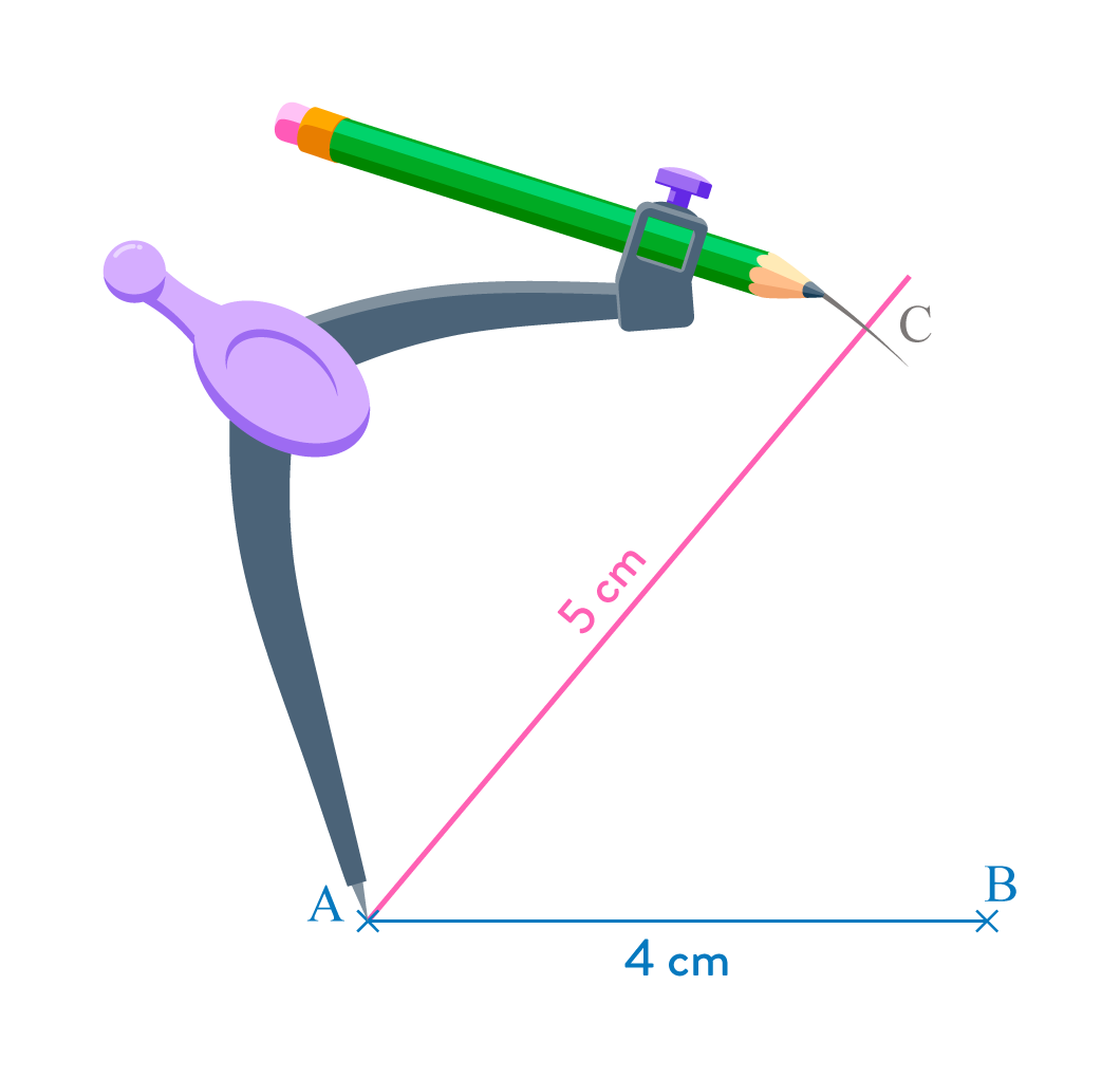 tracer un triangle à partir de la mesure de 2 côtés et d’un angle