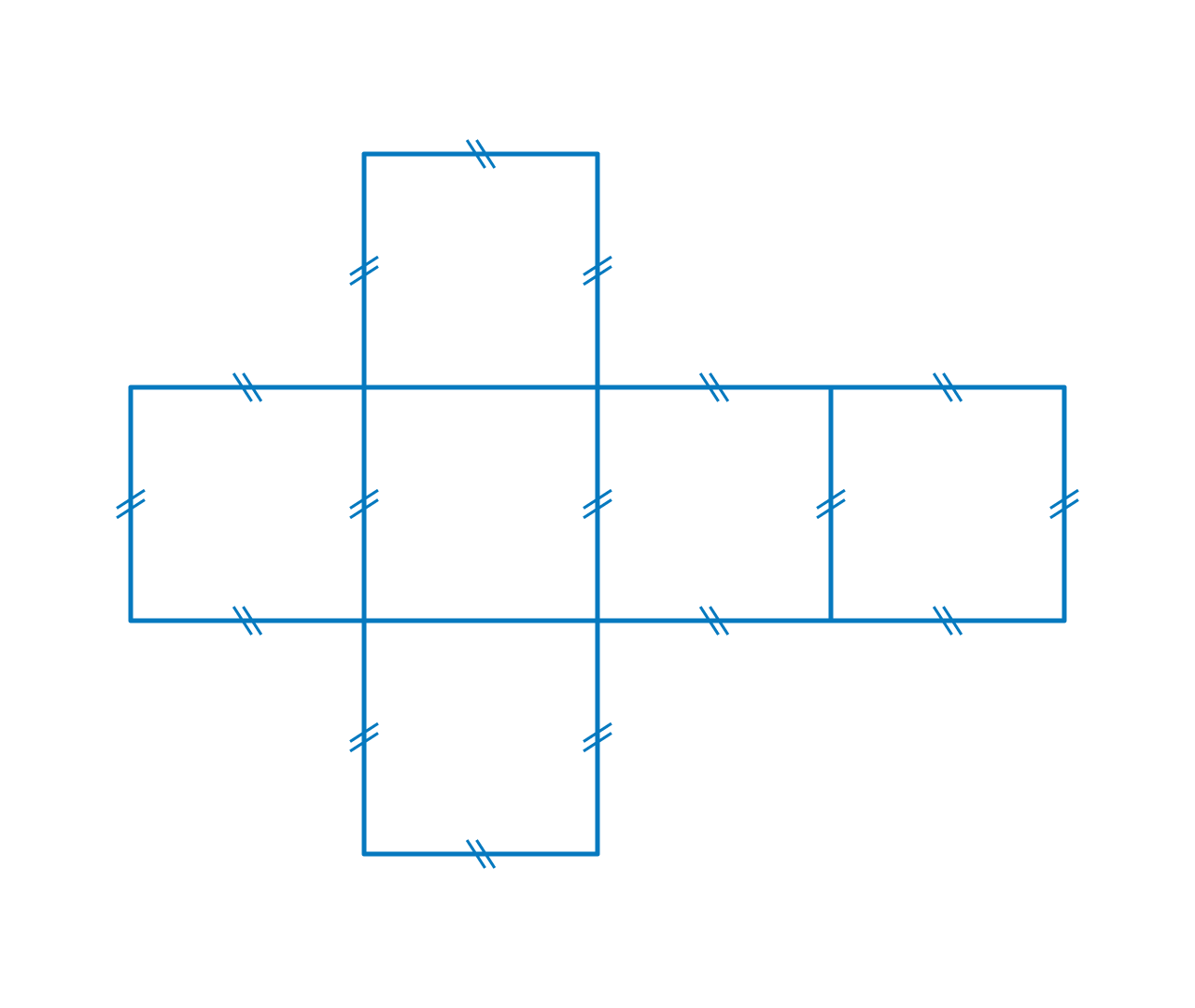 Patron d'un cube
