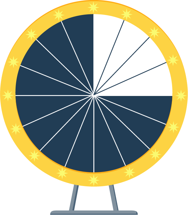 On fait tourner une roue pour tomber sur une couleur au hasard