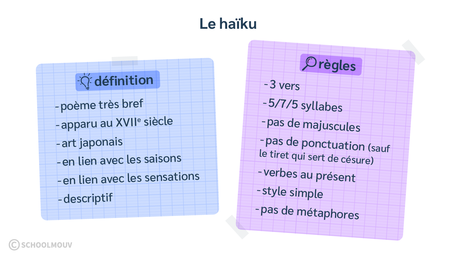 haïku - schoolmouv - français - CM2