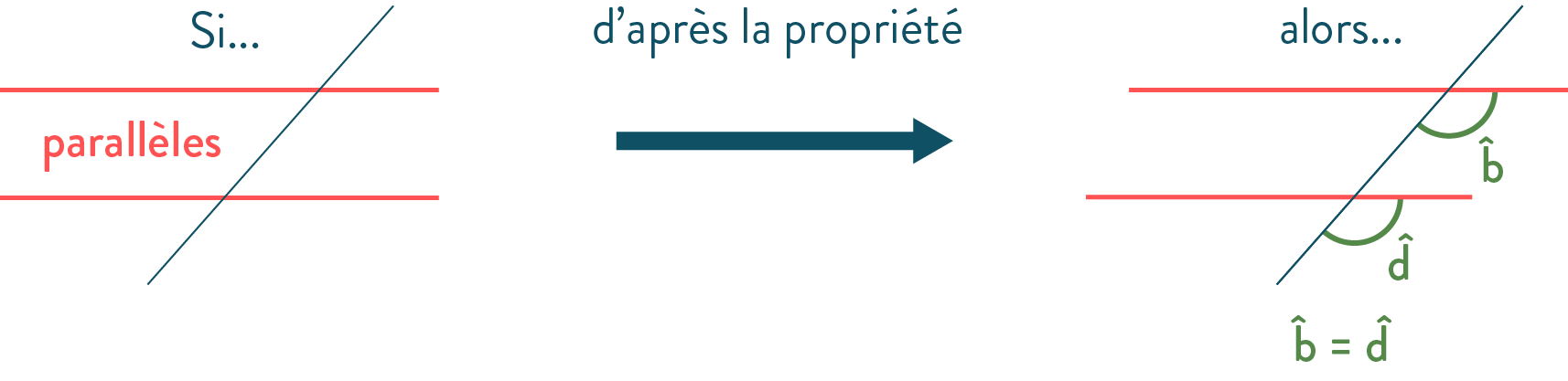Caractériser le parallélisme avec les angles cinquième mathématiques