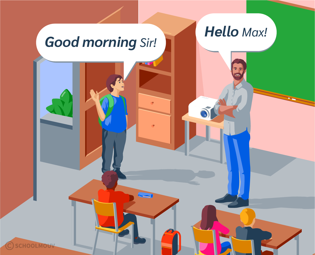 Dire bonjour en anglais en utilisant HELLO et GOOD MORNING