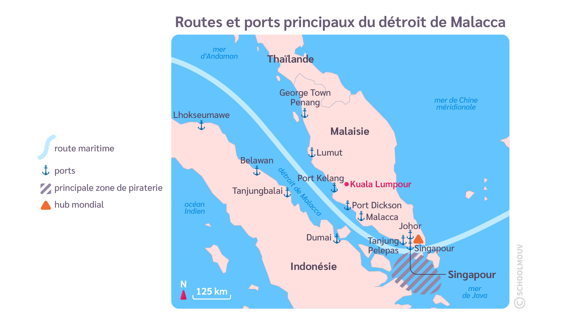 Le détroit de Malacca