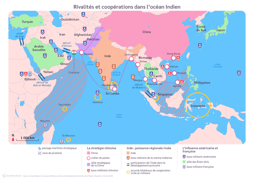 Rivalités et coopérations dans l’océan Indien