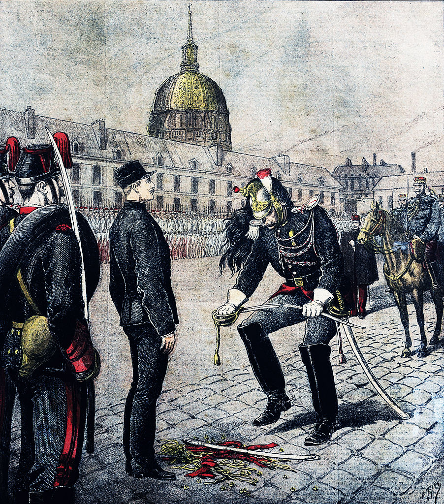Représentation de la dégradation publique d’Alfred Dreyfus