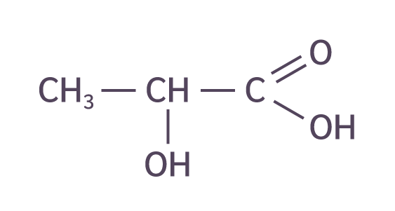 Formule de l’acide lactique
